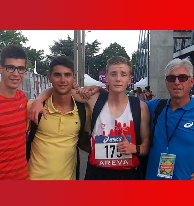 19 juillet : Thomas 5 eme de sa série fait 55''83 à 2/10 de son record et Erwan : 6 eme français sur 1500 m