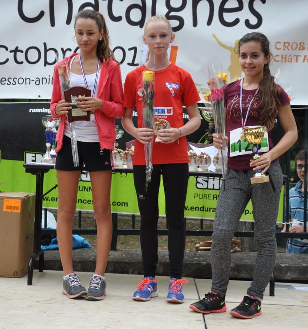 12 octobre : Amélie Soraruff 3eme minime d'un cross du Bresson très prisé